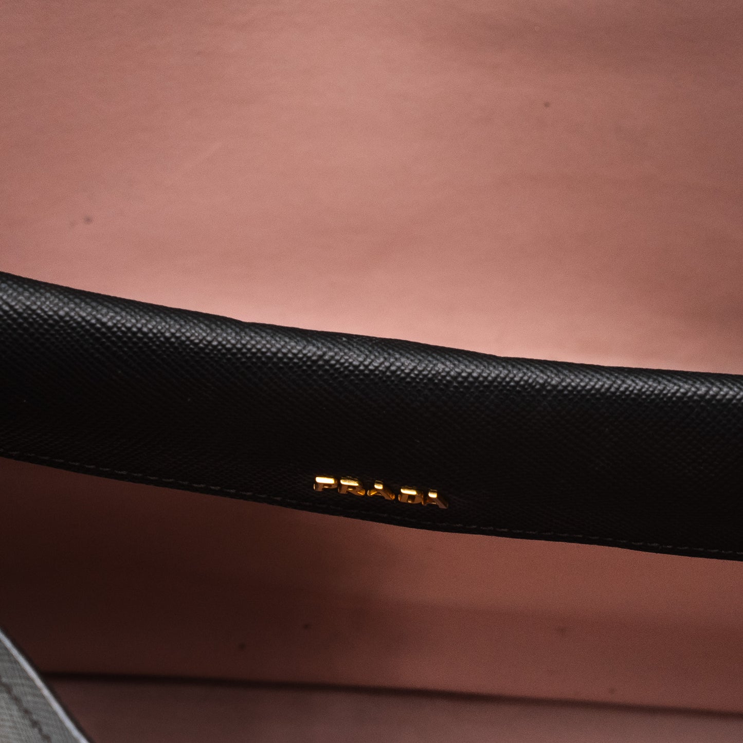 Prada Saffiano Lux Black Leather Tote