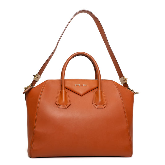 Givenchy Antigona Brown Leather Shoulder Bag