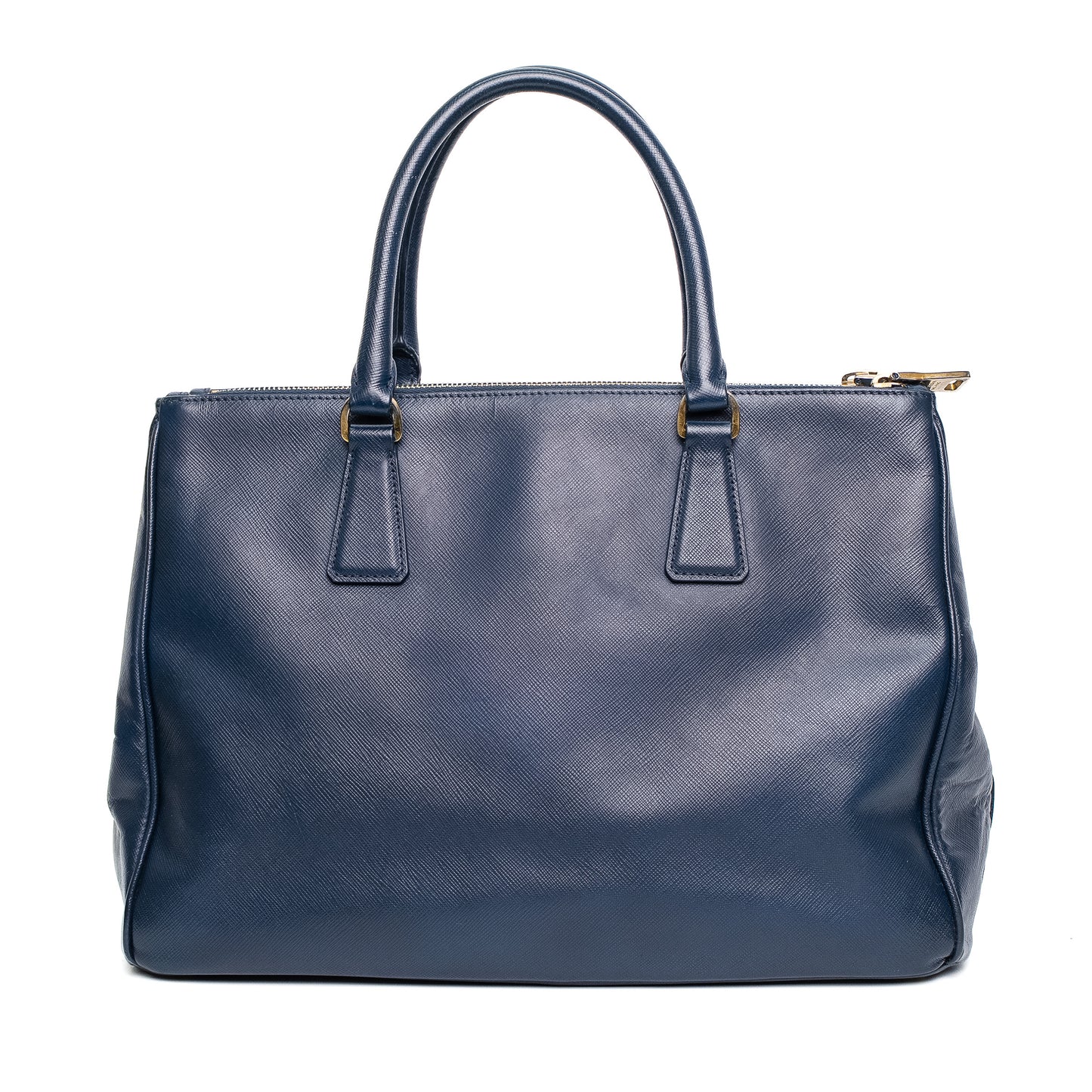 Prada Saffiano Blue Leather Tote Bag