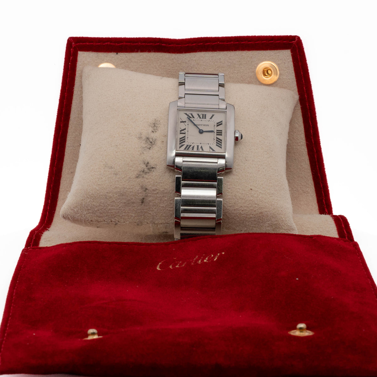 Cartier Tank Française Stainless Steel Watch
