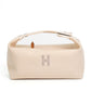 Hermes Cotton Canvas Case Beige Pouch