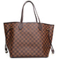 Louis Vuitton Neverfull MM Damier Ebene Tote Bag