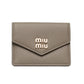 Miu Miu Vitello Daino Argilla Trifold Wallet