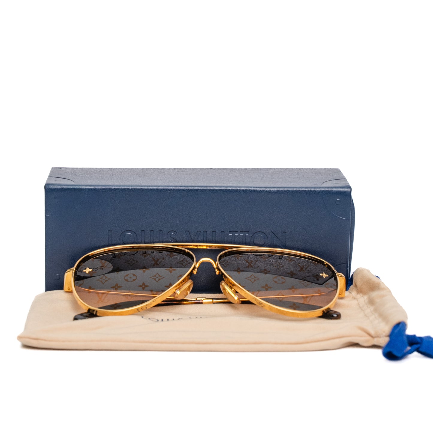 Louis Vuitton LV Pilot Gold Sunglasses