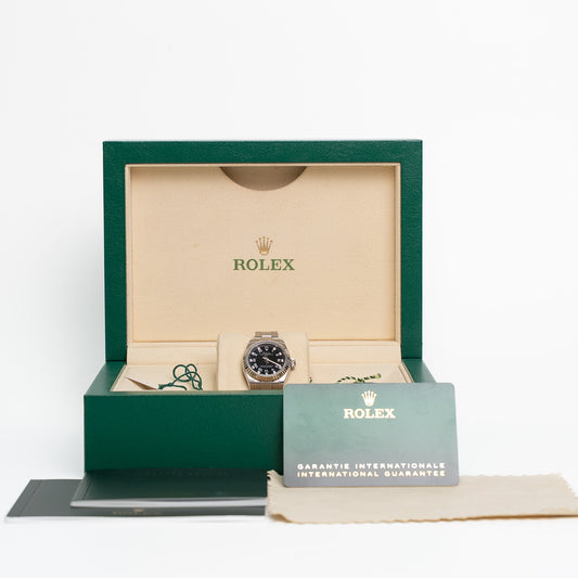 Rolex Oyster Perpetual Black Dial Watch