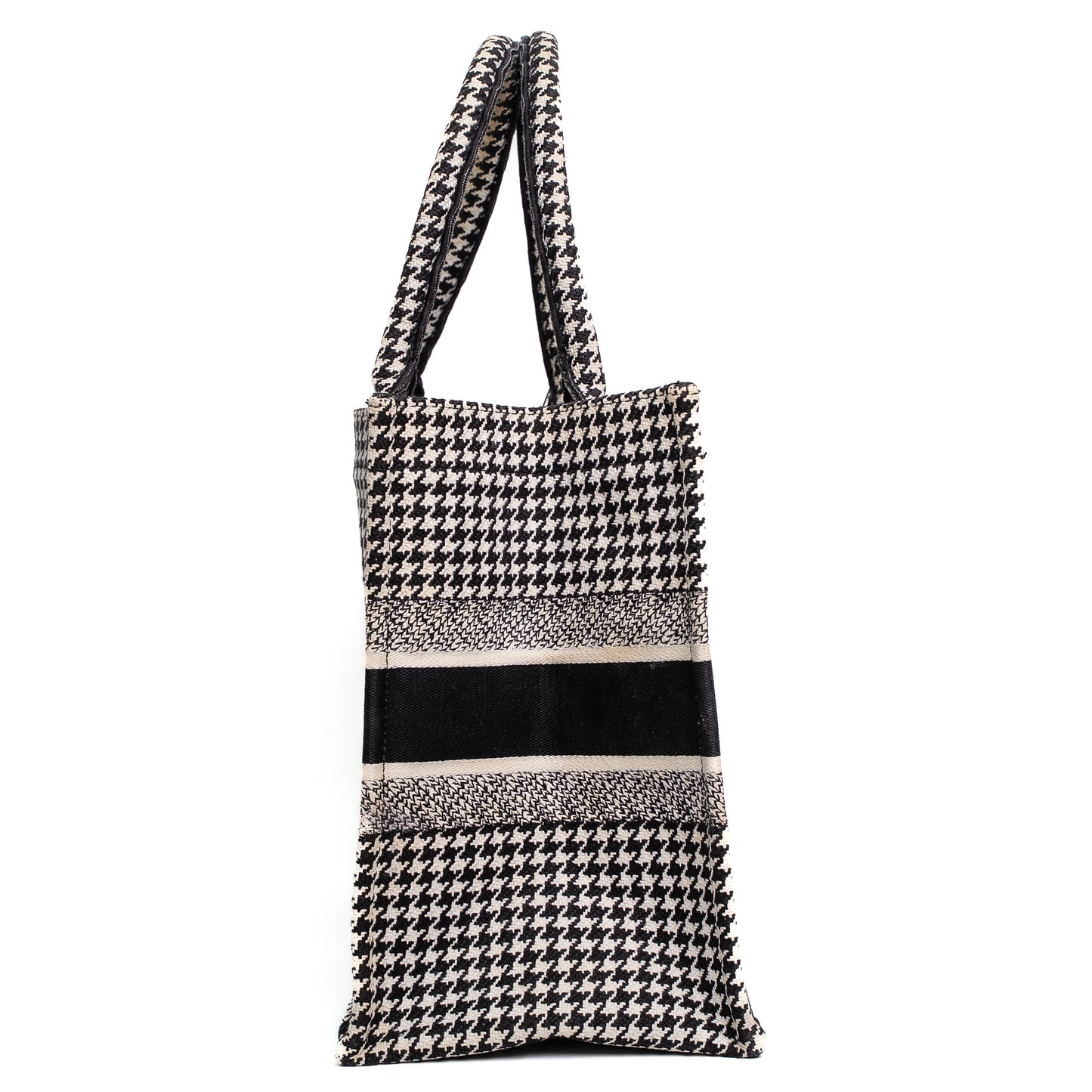 Dior Book Tote Black White Canvas Tote