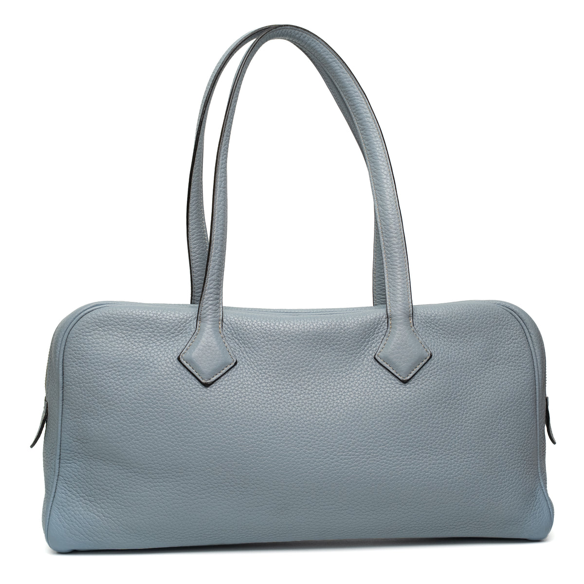 Hermes Victoria 35 Bleu Paradis Clemence Shoulder Bag