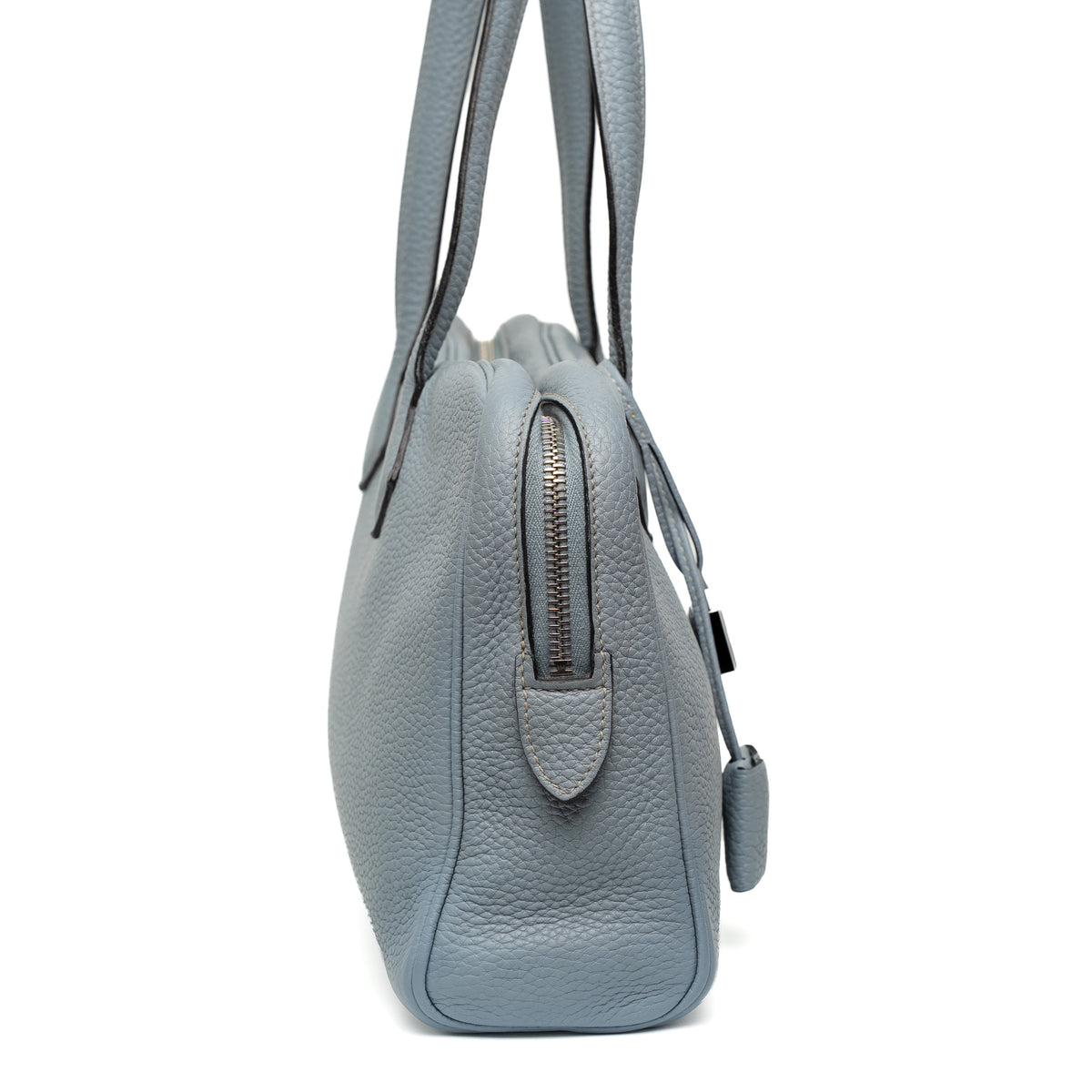 Hermes Victoria 35 Bleu Paradis Clemence Shoulder Bag