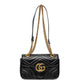 Gucci GG Marmont Small Black Leather Shoulder Bag
