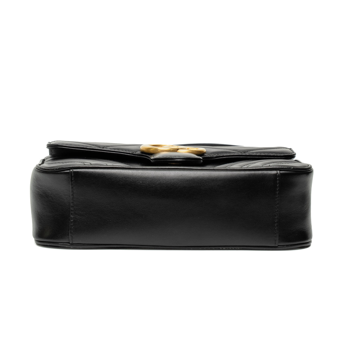 Gucci GG Marmont Small Black Leather Shoulder Bag