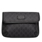 Gucci GG Supreme Black Canvas Belt Bag