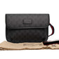 Gucci GG Supreme Black Canvas Belt Bag