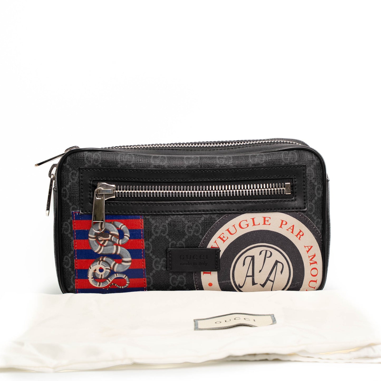 Gucci GG Supreme Night Courrier Belt Bag