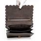 Fendi Kan I Grey Leather Shoulder Bag