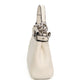 Fendi Micro Peekaboo White Leather Satchel