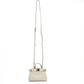 Fendi Micro Peekaboo White Leather Satchel