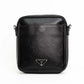Prada Saffiano Black Leather Crossbody Bag