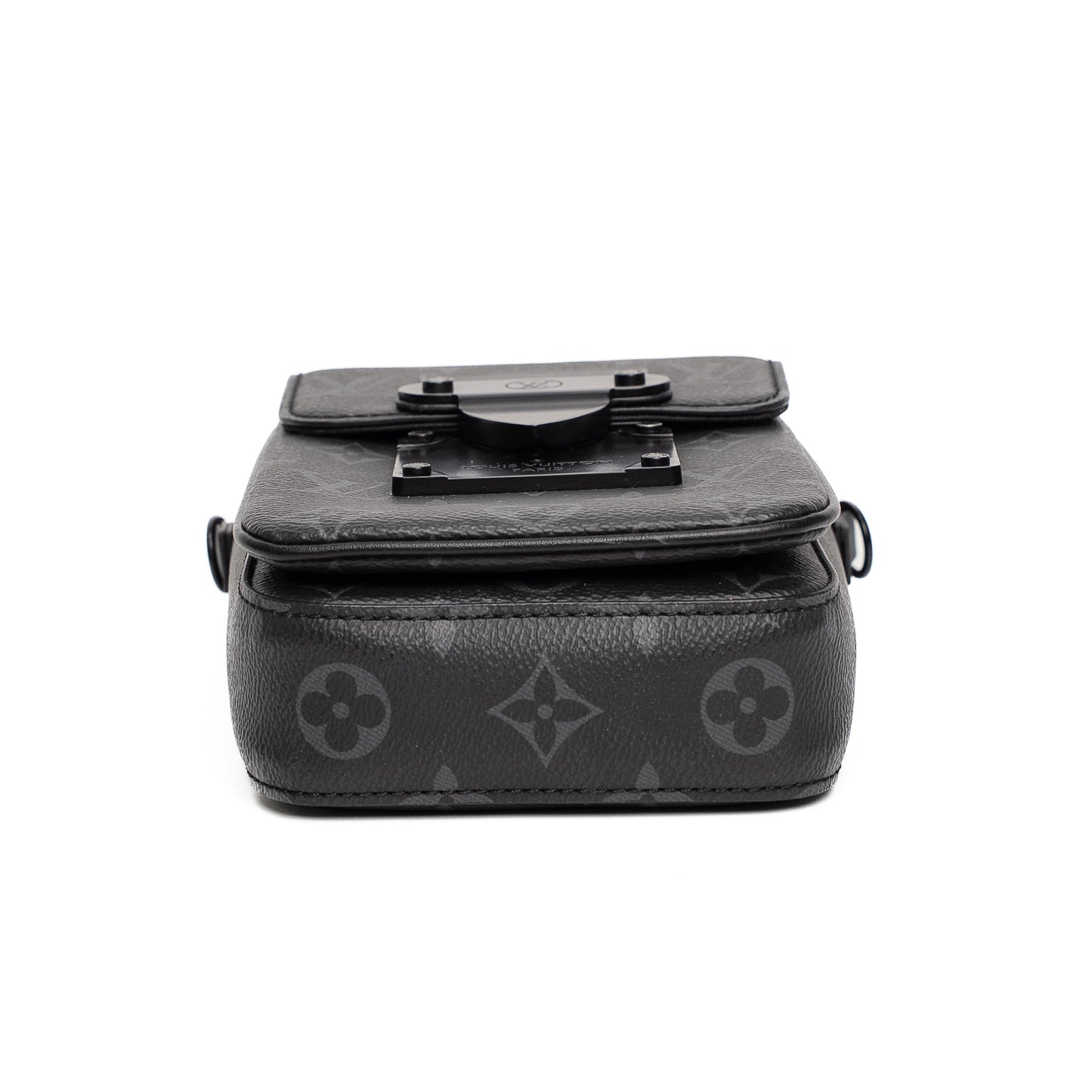 Louis Vuitton S-Lock Vertical Monogram Eclipse Crossbody Bag