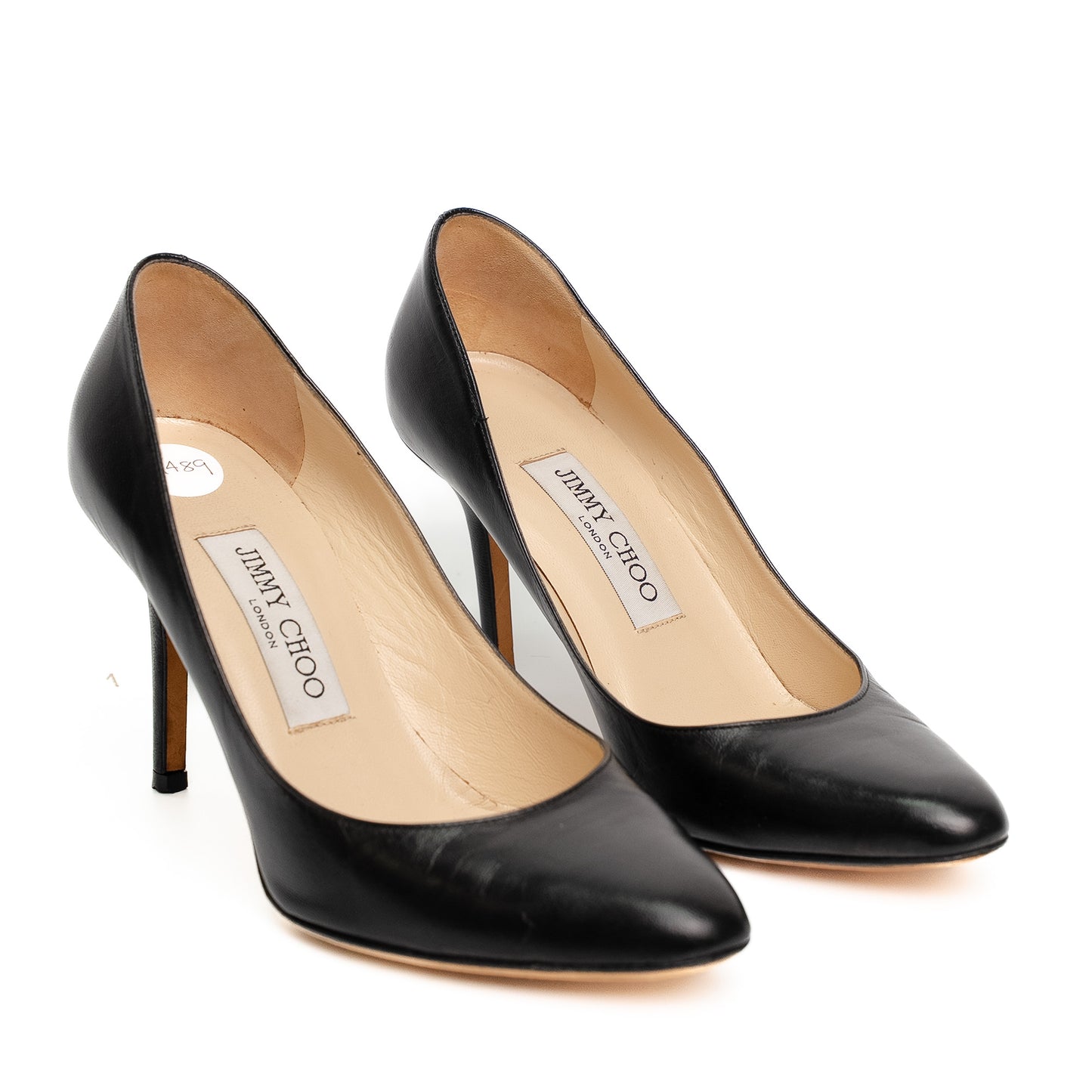 Jimmy Choo Love Black Leather Heels