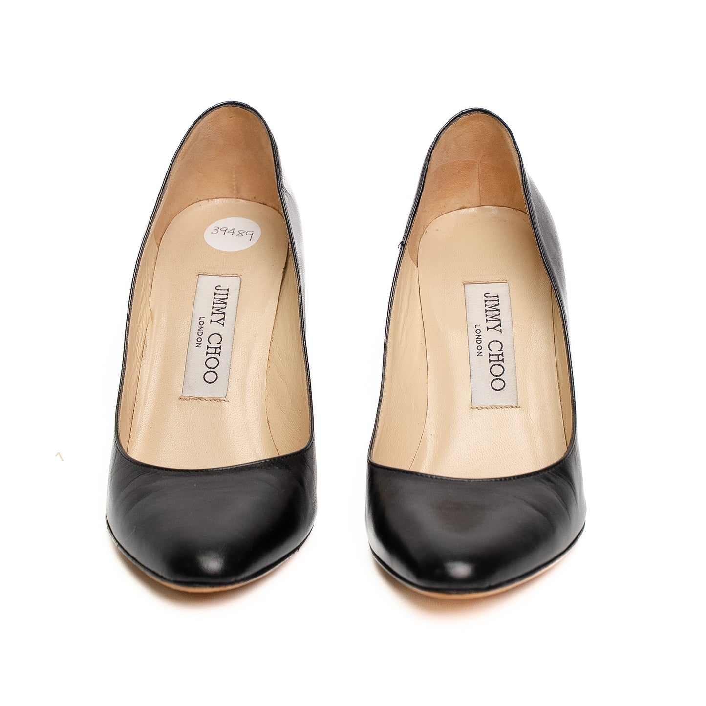 Jimmy Choo Love Black Leather Heels