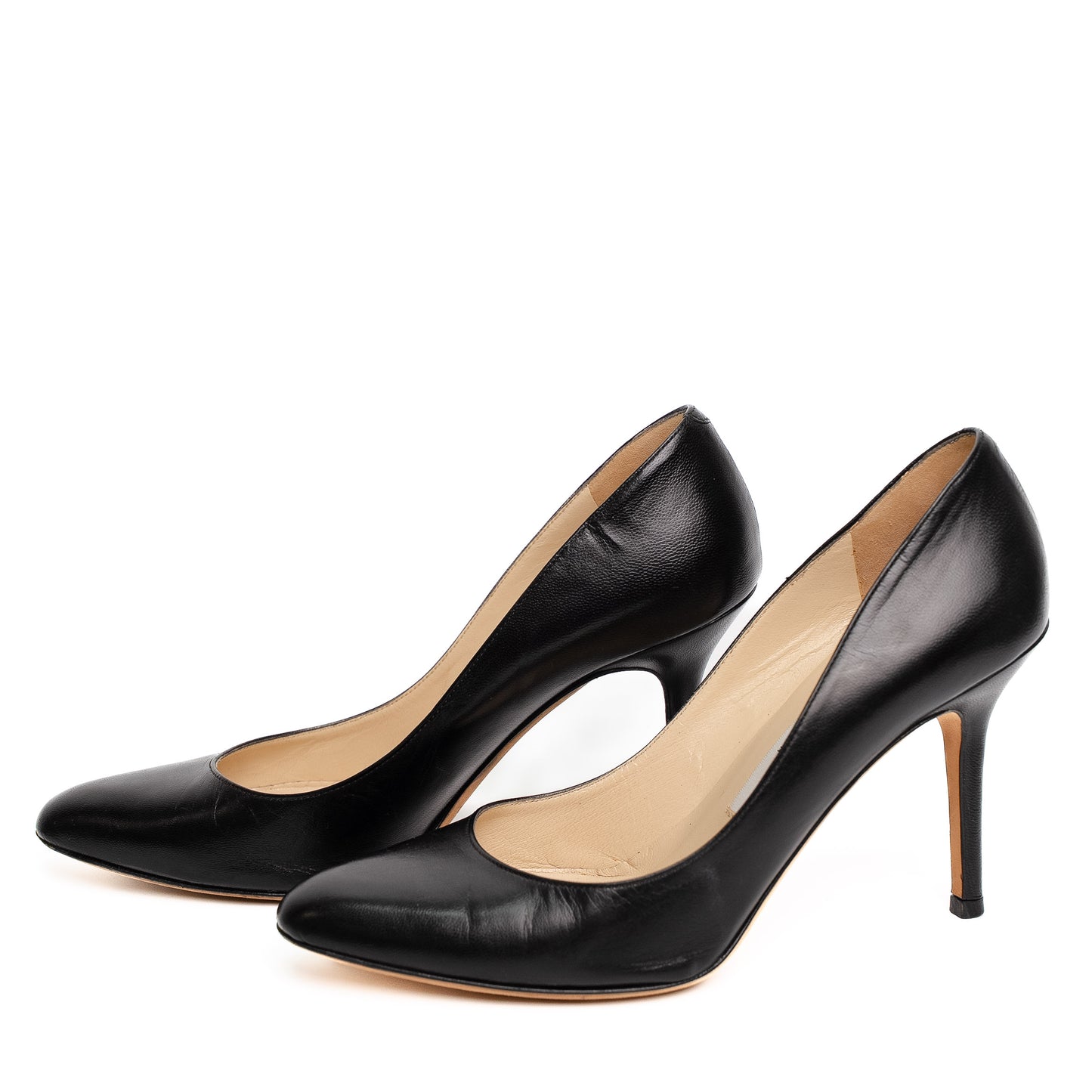 Jimmy Choo Love Black Leather Heels
