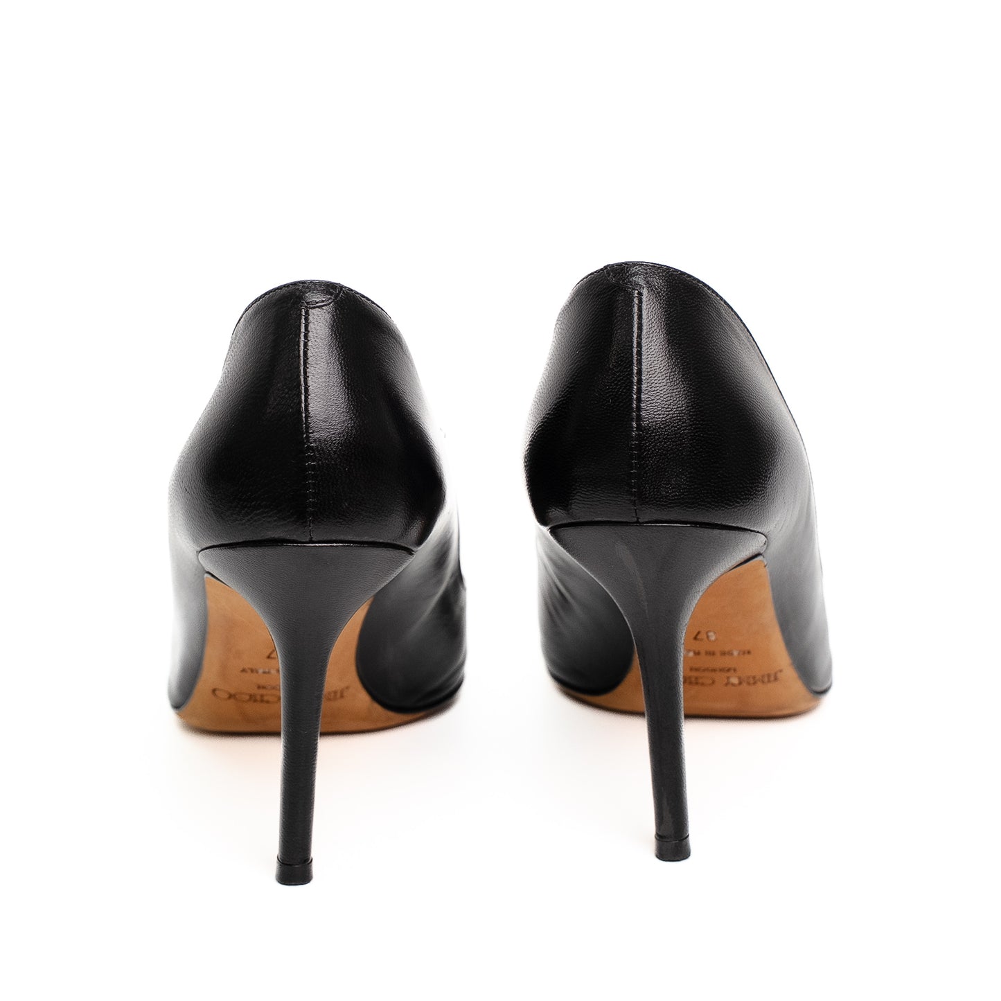 Jimmy Choo Love Black Leather Heels