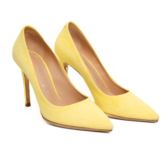 Salvatore Ferragamo Canary Yellow Heels