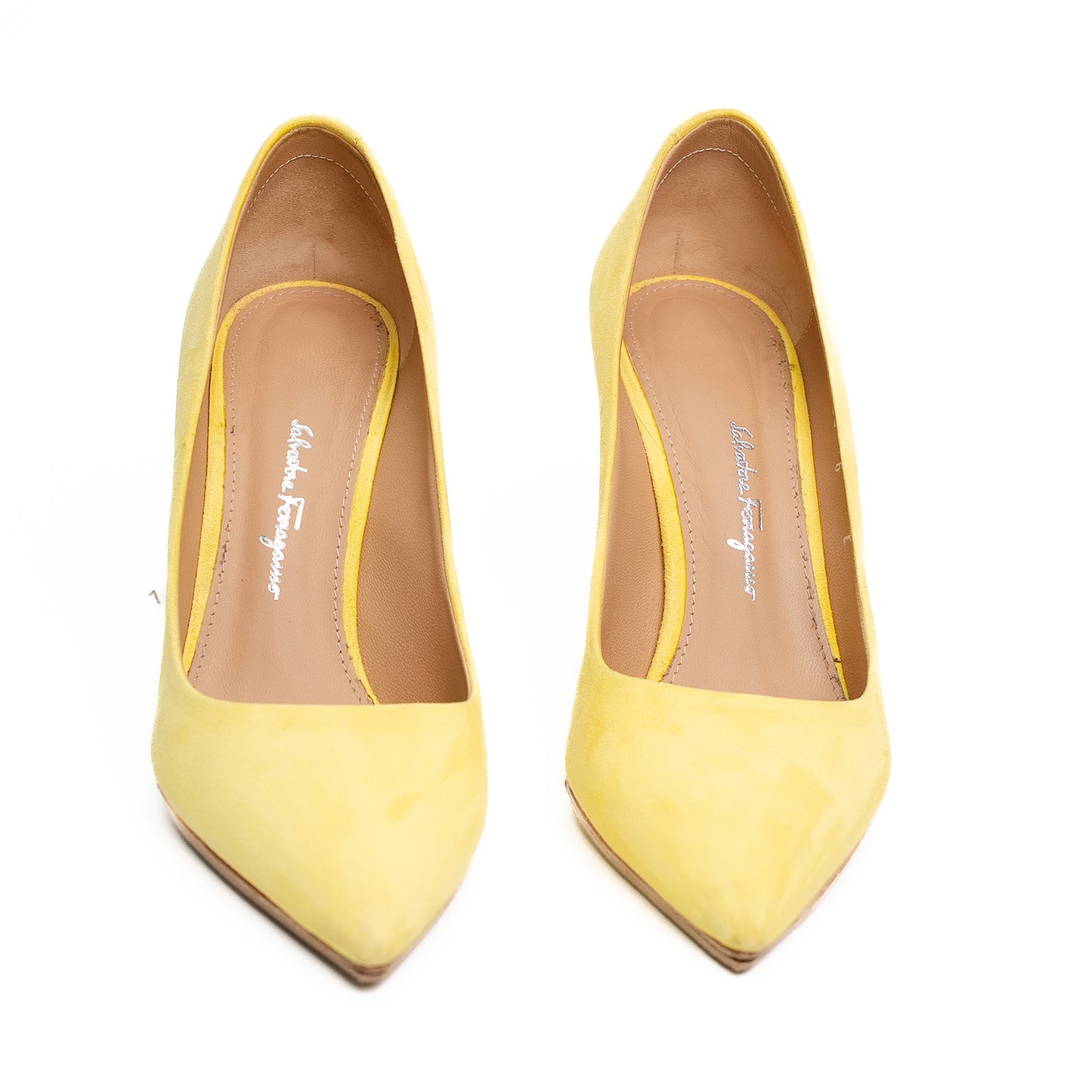 Salvatore Ferragamo Canary Yellow Heels