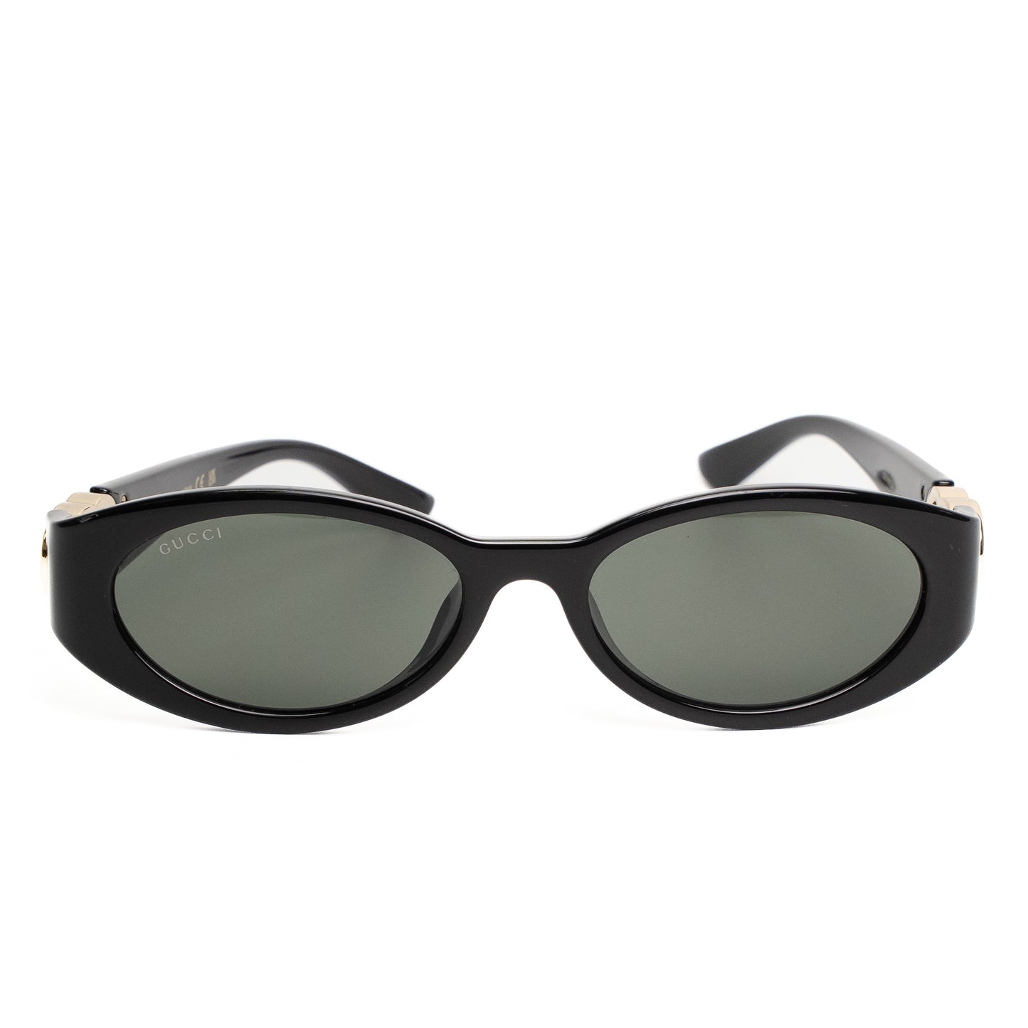 Gucci Black Oval Frame Sunglasses