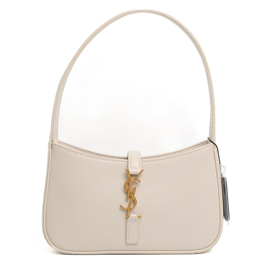 Saint Laurent Le 5 À 7 Mini Cream Leather Shoulder Bag