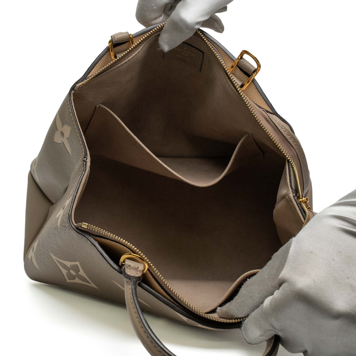 Louis Vuitton Petit Palais Tourterelle Crème Empreinte Bag