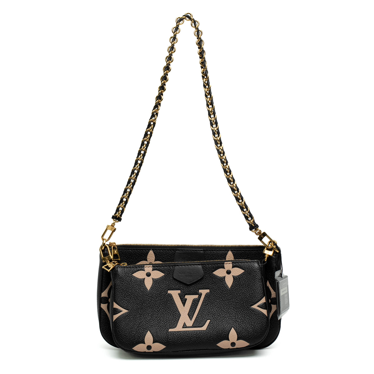 Louis Vuitton Multi Pochette Black Monogram Empreinte Bag