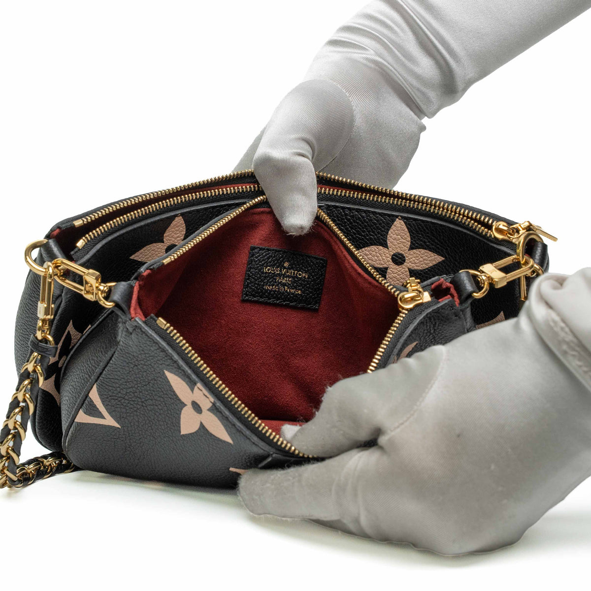Louis Vuitton Multi Pochette Black Monogram Empreinte Bag