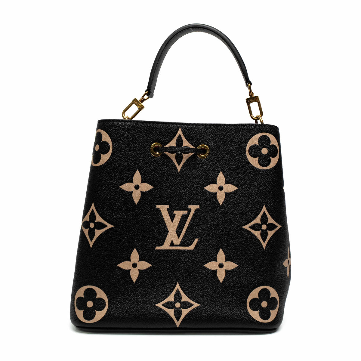 Louis Vuitton NeoNoe MM Black Monogram Empreinte Bag