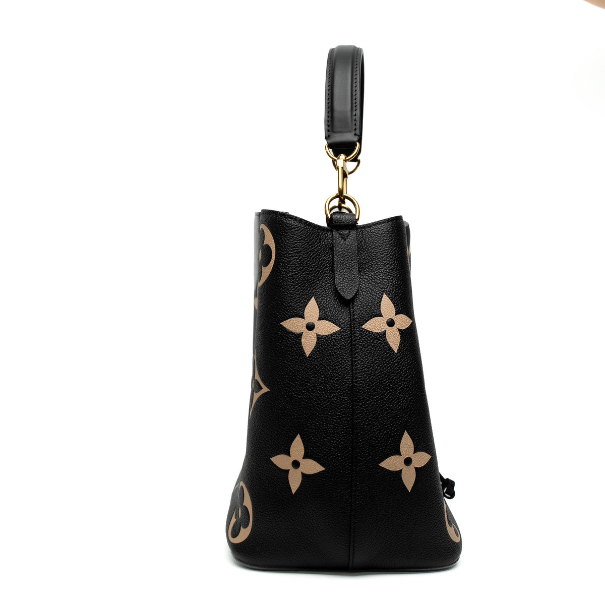 Louis Vuitton NeoNoe MM Black Monogram Empreinte Bag