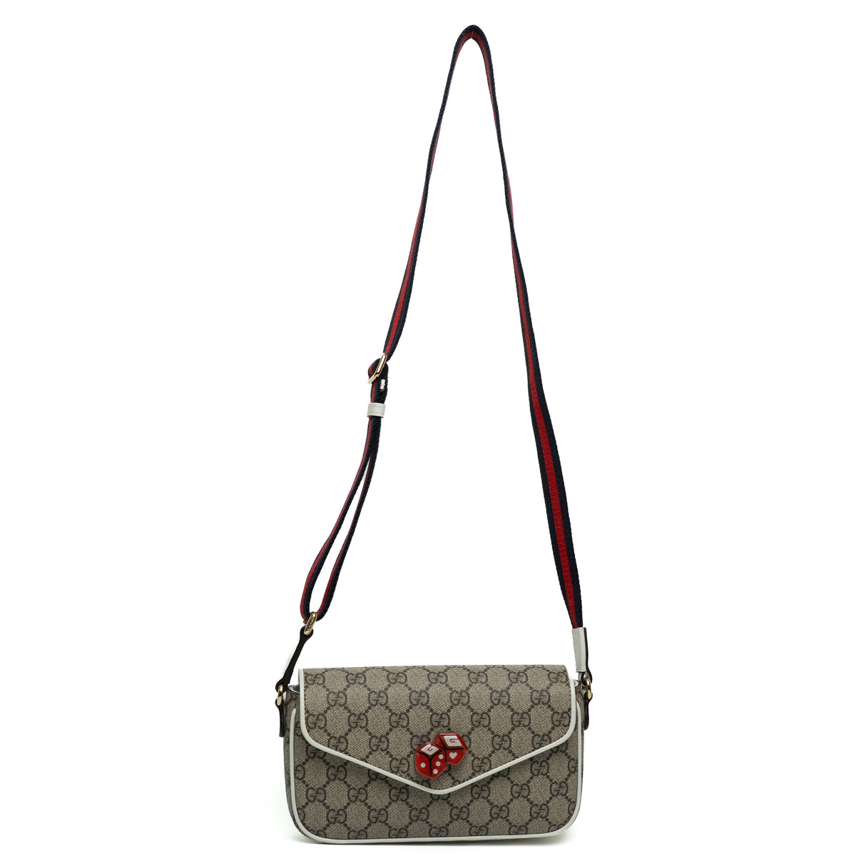 Gucci GG Supreme Dice Canvas Shoulder Bag