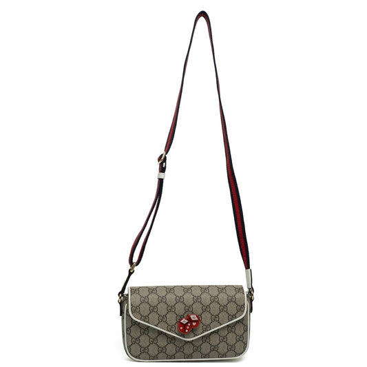 Gucci GG Supreme Dice Canvas Shoulder Bag