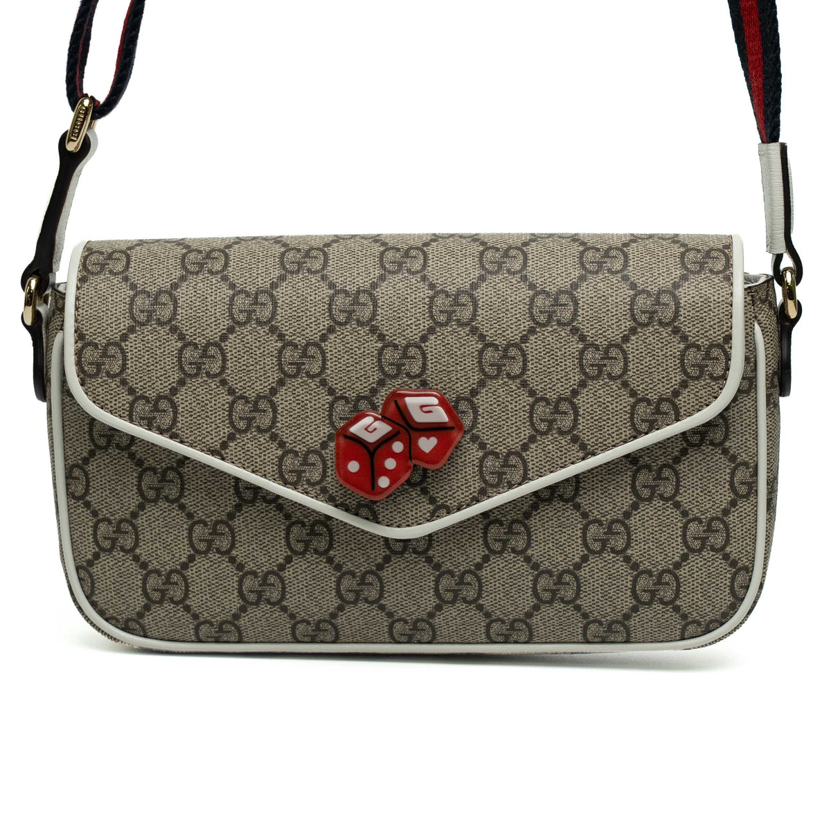 Gucci GG Supreme Dice Canvas Shoulder Bag