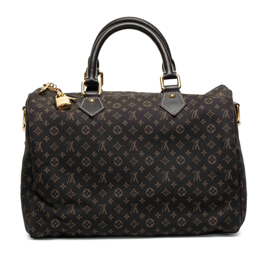 Louis Vuitton Speedy 30 Mini Lin Ebene Bag