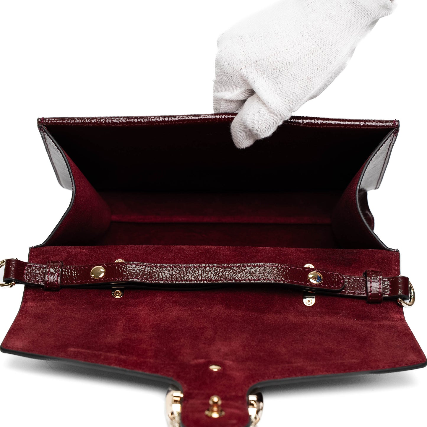 Gucci Dionysus Burgundy Patent Leather Bag