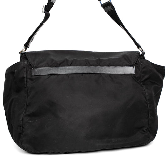 Prada Black Nylon Messenger Bag