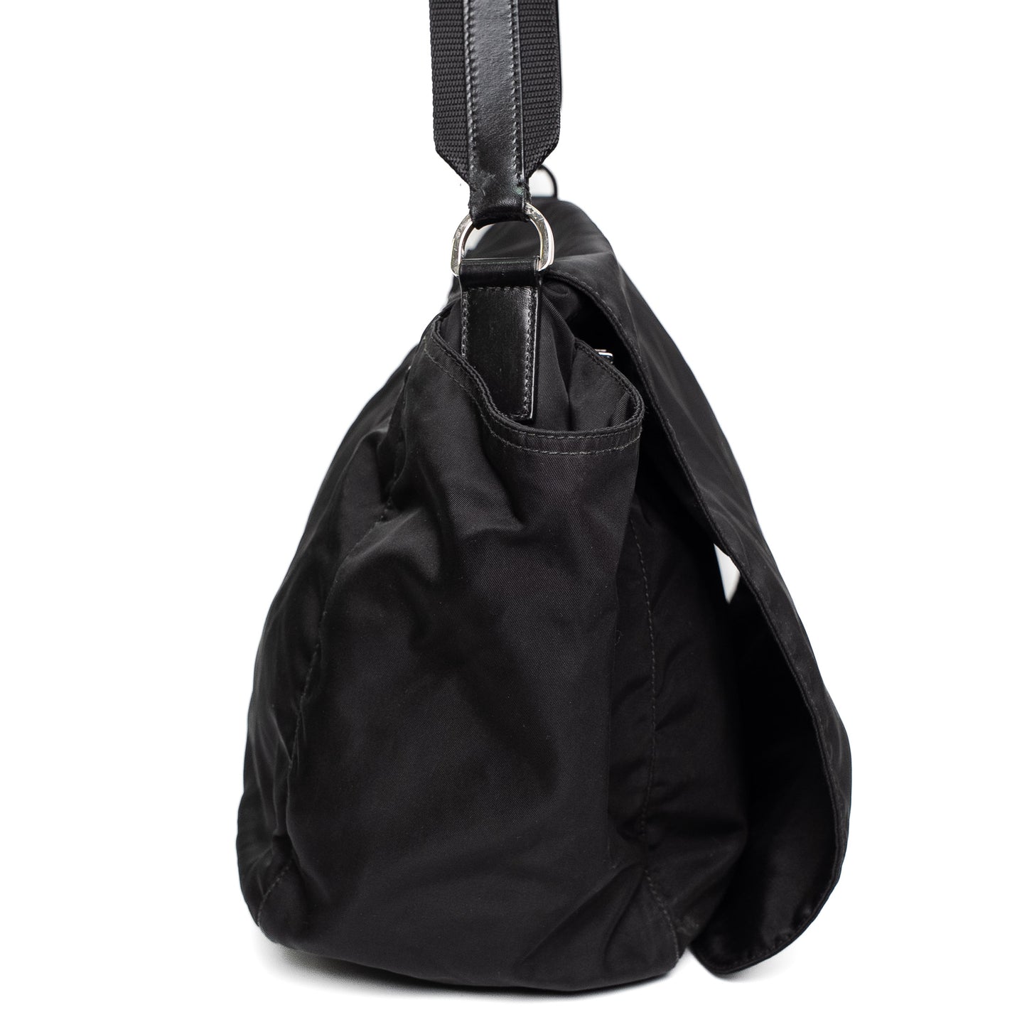 Prada Black Nylon Messenger Bag