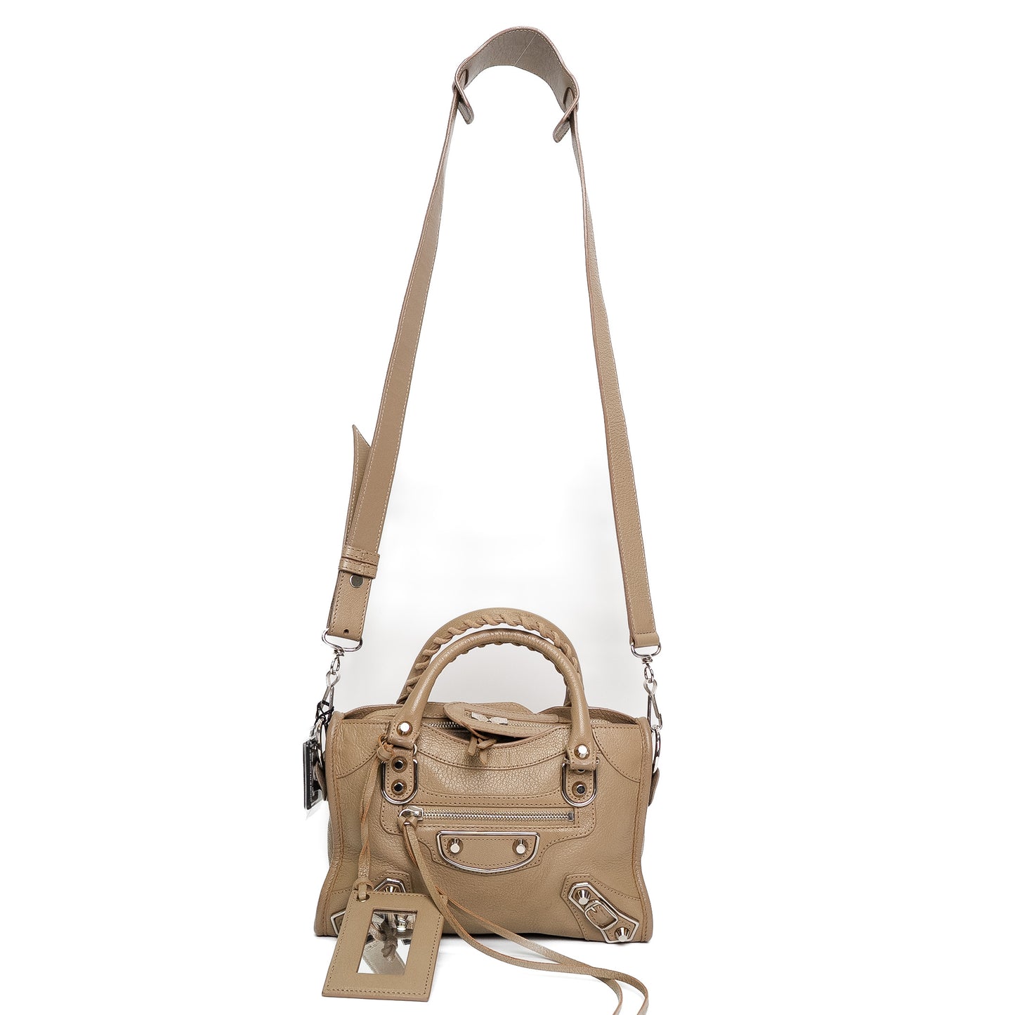 Celine Floral Canvas Leather Handbag