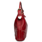Gucci Red Guccissima Trim Hobo Bag