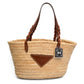 Prada Raffia Woven Leather Tote Bag