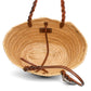 Prada Raffia Woven Leather Tote Bag