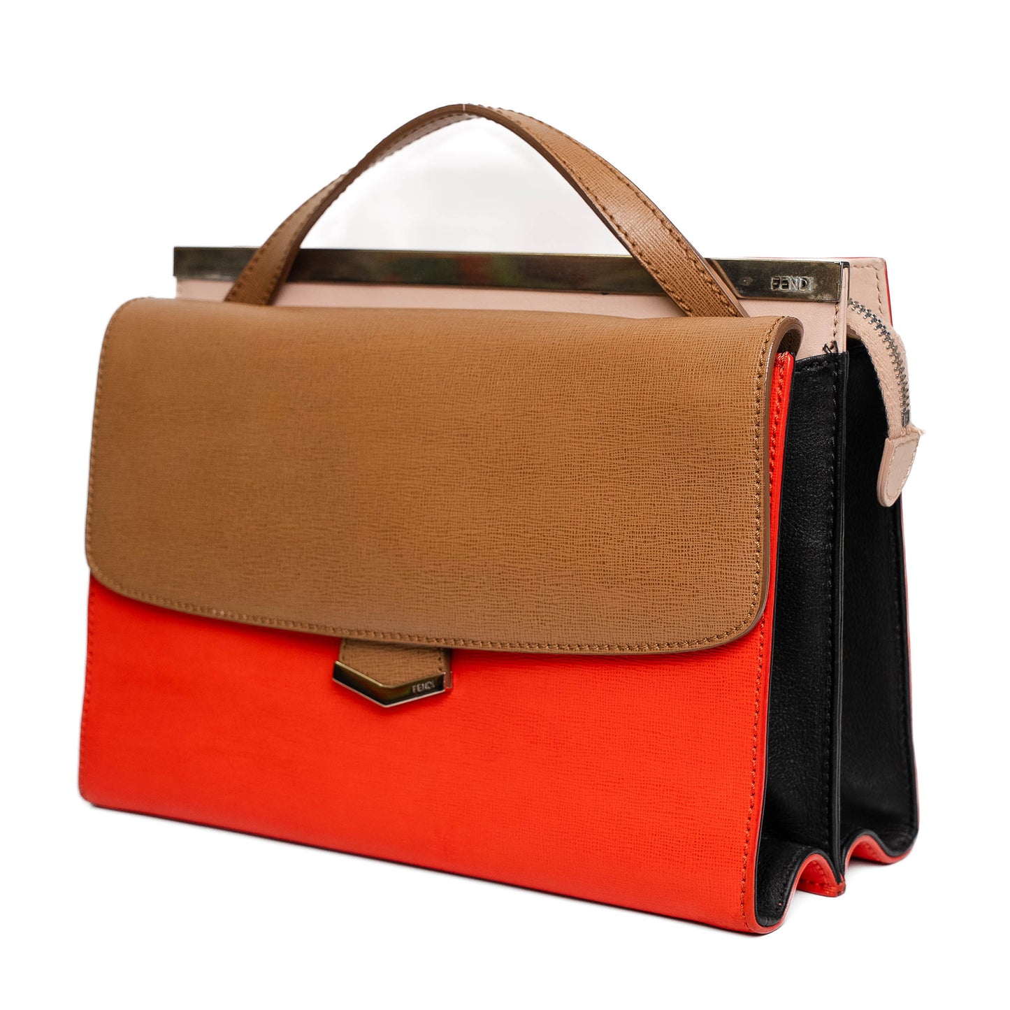 Fendi Demi Jour Colourblock Leather Bag
