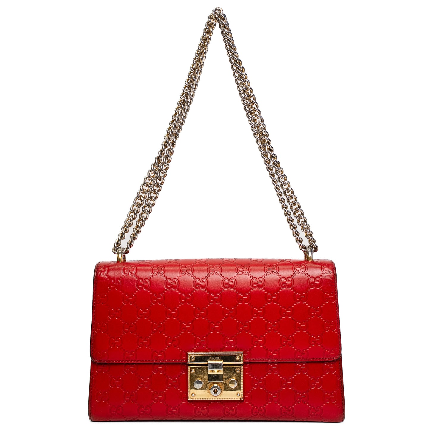 Gucci Padlock GG Embossed Leather Bag