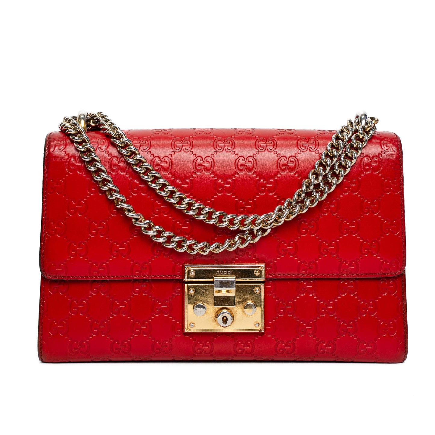 Gucci Padlock GG Embossed Leather Bag