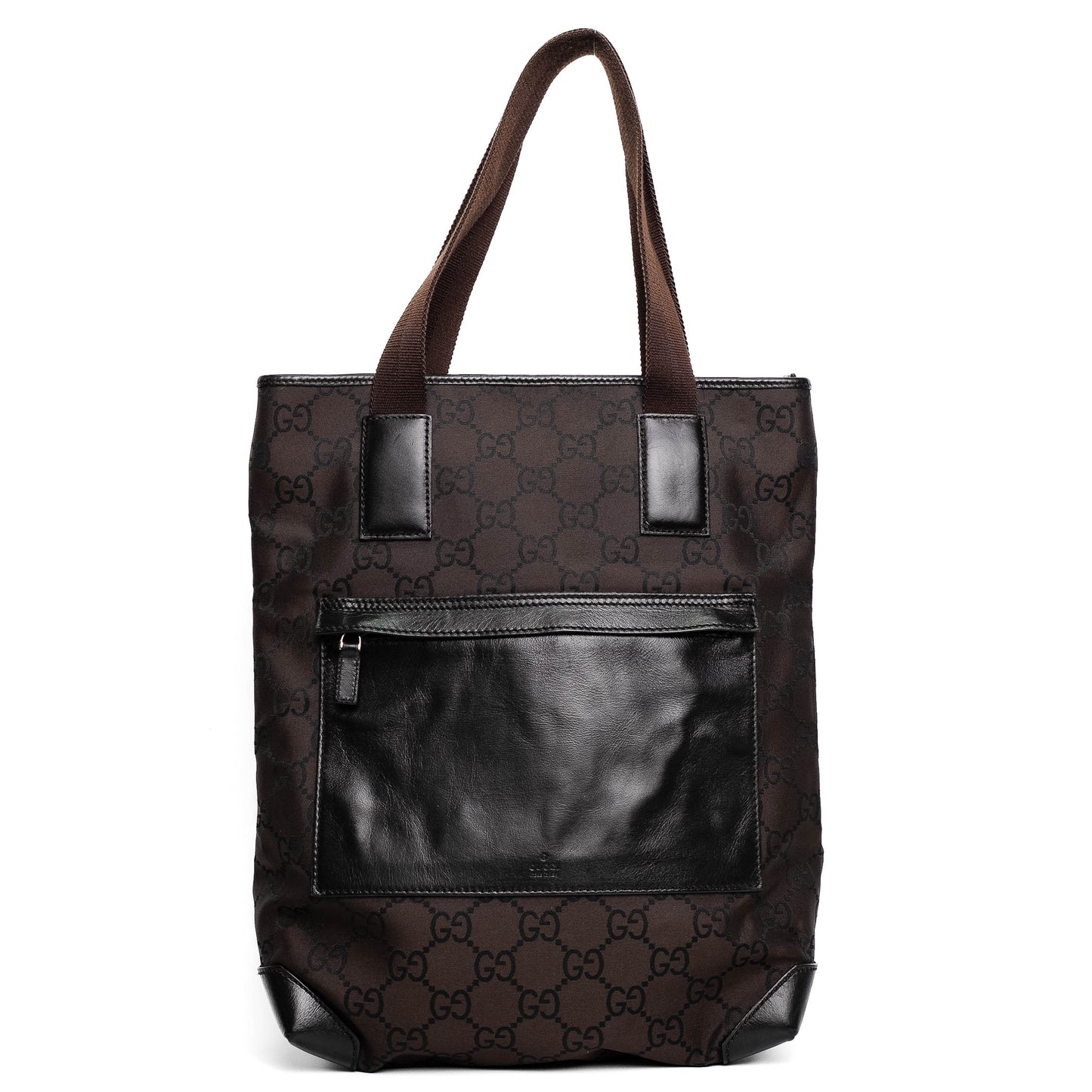 Gucci GG Canvas Brown Tote Bag